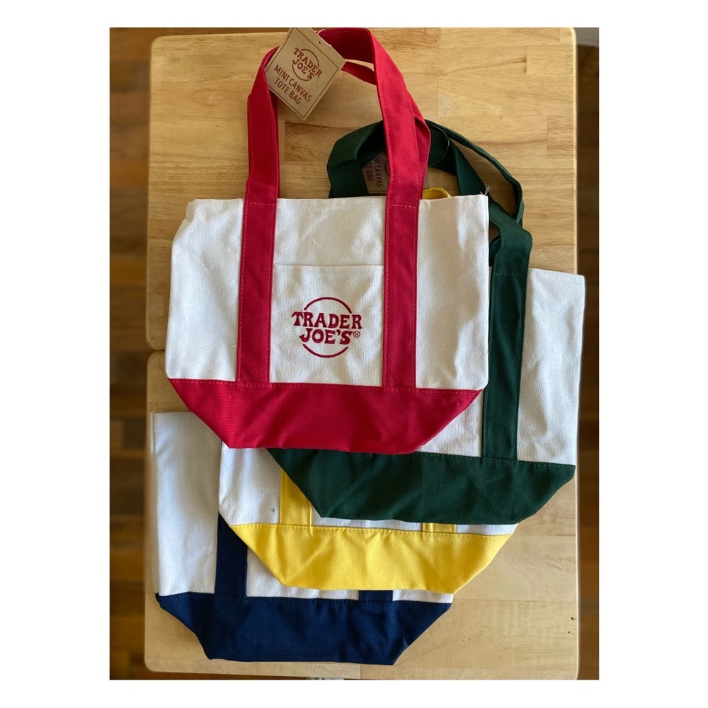 Trader Joe’s mini totes - bundle of 4 colors